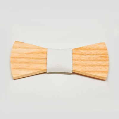 pajarita-de-madera-bow-ties-wood-blanca